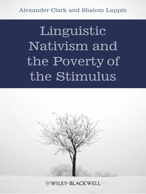 cover image of Linguistic Nativism and the Poverty of the Stimulus